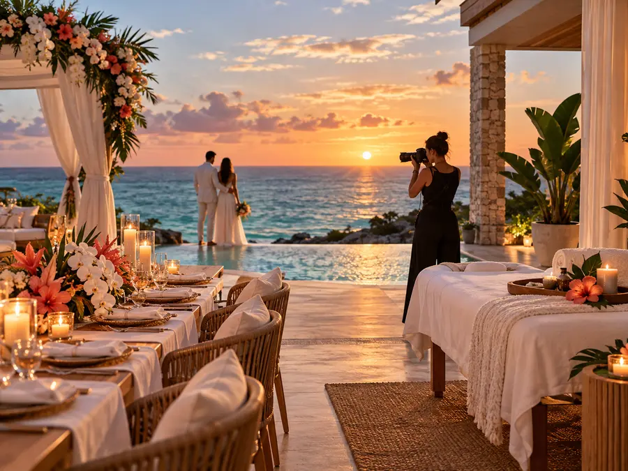 Elegant oceanfront celebration in The Bahamas