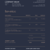 Editable Black Formal Invoice Template
