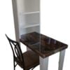 Handmade Epoxy Nail Tech Table with Attached Shelves – Stylish & Functional Workstation