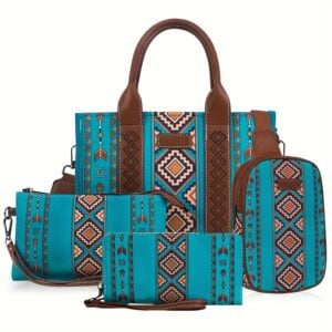 4Pcs Boho Chic Tote Bag Set