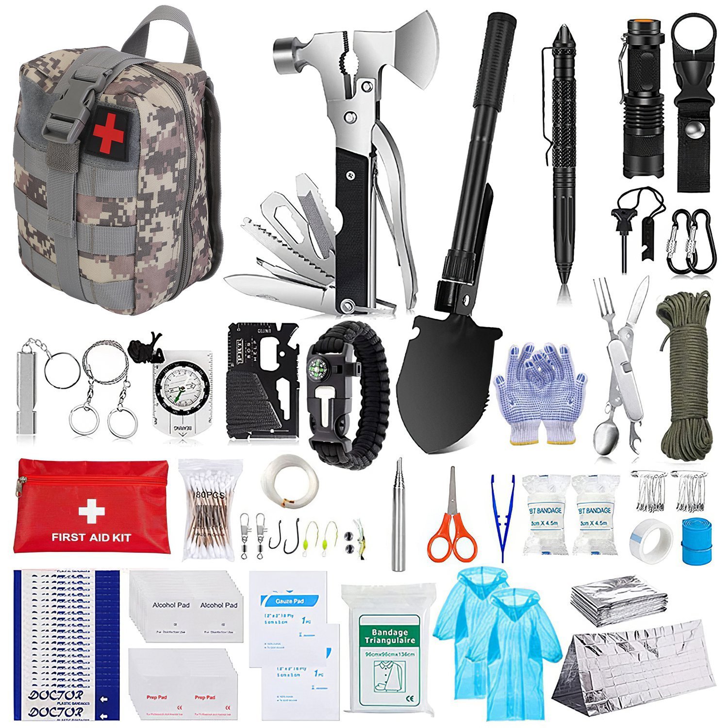 125Pcs Emergency Survival Kit