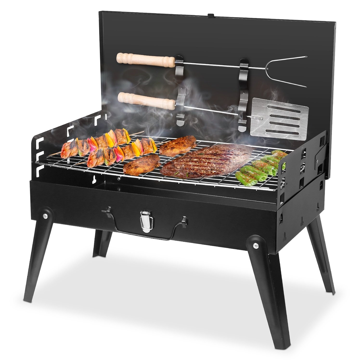 1Pc Portable Foldable Charcoal Grill