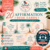 Affirmation Desk Cards (Set of 20) + BONUS Calm Audio