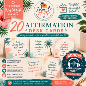 Affirmation Desk Cards (Set of 20) + BONUS Calm Audio