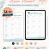 Goal Action Planner- Printable PDF (6 Color Bundle)